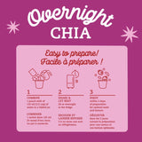 Chia au frigo - Mélange d’avoine et chia biologique rêve de petits fruits