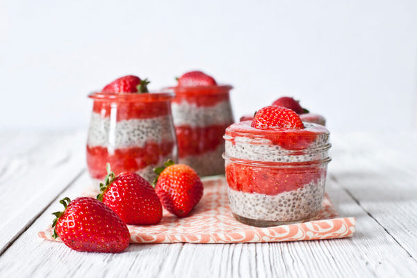 Chia Pudding with Strawberry Coulis - Breakfast Recipe