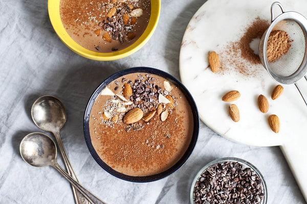 Chocolate and Almond Butter Smoothie Bowl - Breakfast Recipe