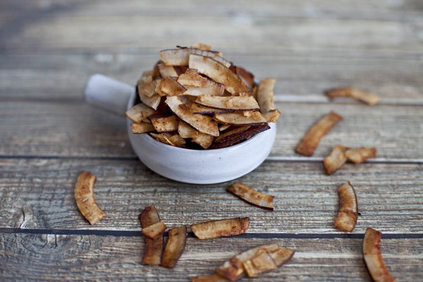 Smokey and Spicy Coconut "Bacon" - Appetizer Recipe