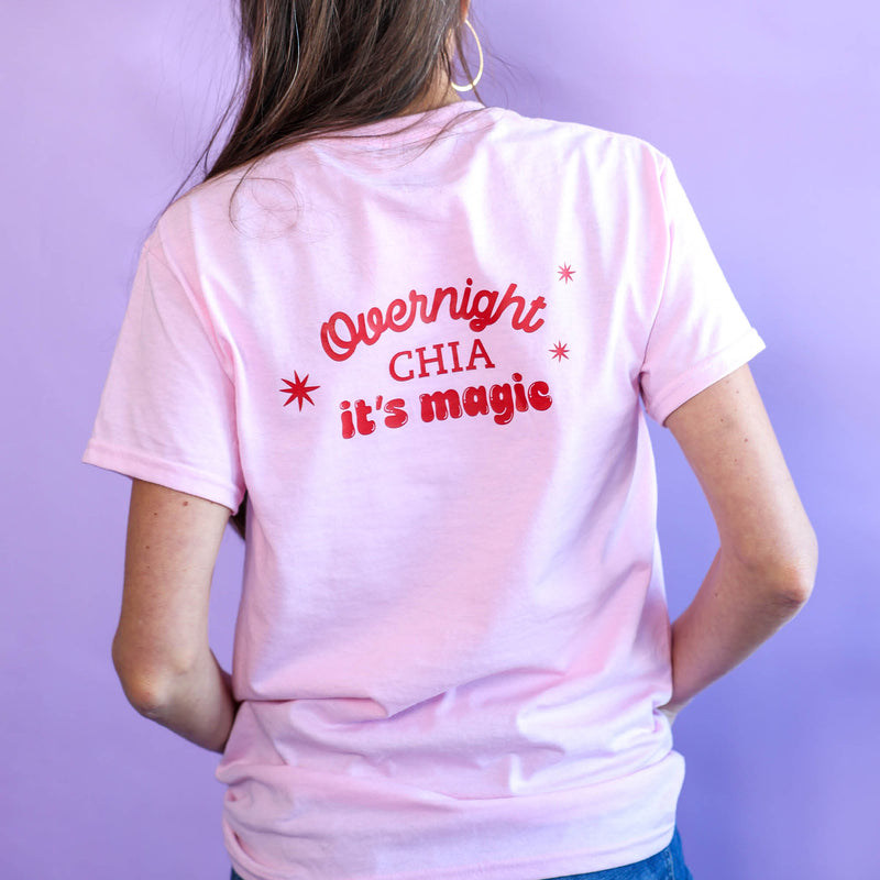 Pink T-shirt – Overnight Chia