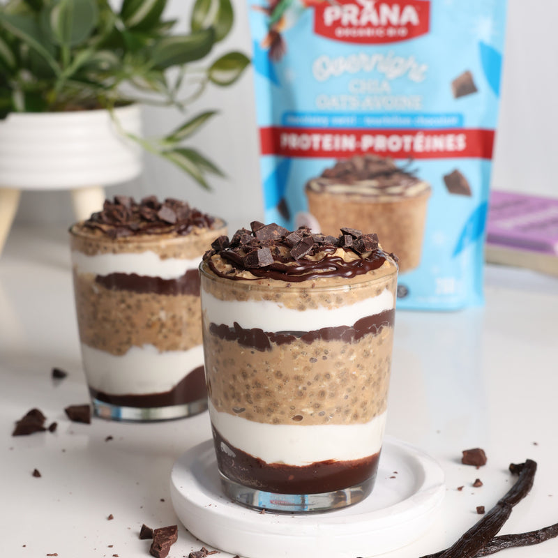 Organic Overnight Chia Oats with Protein – Chocolatey Swirl