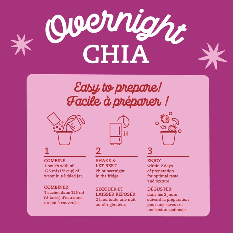 Overnight Chia - Berry Fairy Organic Oat & Chia Mix