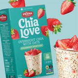 Chialove - Overnight Chia-Avoine Shortcake aux fraises