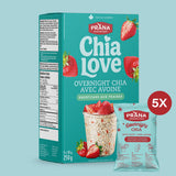 Chialove - Overnight Chia-Avoine Shortcake aux fraises