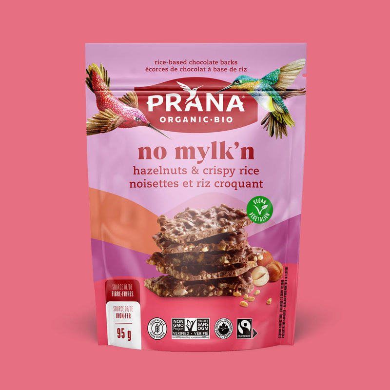 NO MYLK'N - Organic 40% Chocolaty Bark Hazelnuts & Crispy Rice