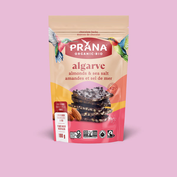 ALGARVE - Organic 62% Chocolate Bark Almonds & Sea Salt